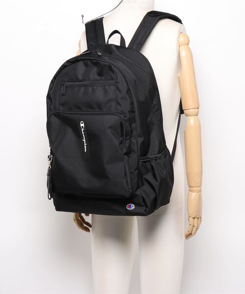Champion（チャンピオン）の「Champion チャンピオン リュックサック ルクバーA No.67503 31L A3サイズ収納可 15.6inchPC収納（バックパック/リュック・メンズ・ブラック×ブラック/ブラック×レッド/ブラック×ブルー/ピンク/グリーン・FREE）」の18枚目の写真