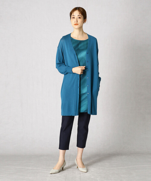 Comme　Ca　Mature（コムサマチュア）の「引き染め　チュニックワンピース（チュニック・レディース・ネイビー/グリーン・MEDIUM/LARGE）」の6枚目の写真