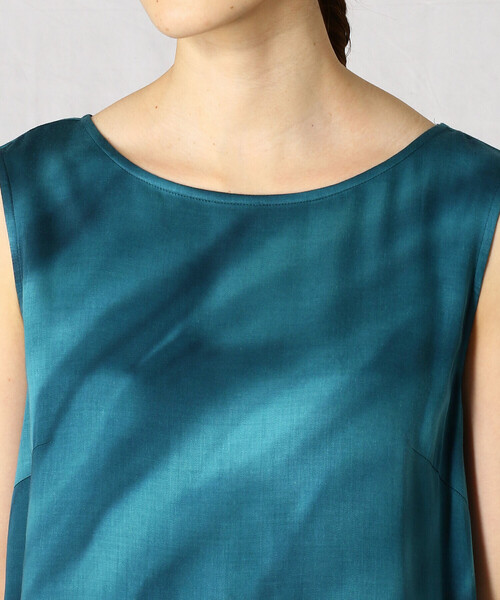 Comme　Ca　Mature（コムサマチュア）の「引き染め　チュニックワンピース（チュニック・レディース・ネイビー/グリーン・MEDIUM/LARGE）」の10枚目の写真