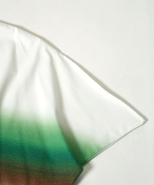 Johnbull（ジョンブル）の「スプレーボーダーポンチョTシャツ（Tシャツ/カットソー・レディース・ピンク/グリーン/ブルー・FREE）」の20枚目の写真