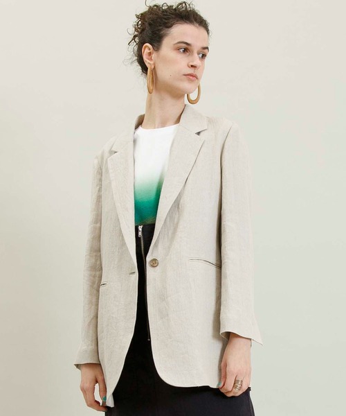 Johnbull（ジョンブル）の「スプレーボーダーポンチョTシャツ（Tシャツ/カットソー・レディース・ピンク/グリーン/ブルー・FREE）」の13枚目の写真