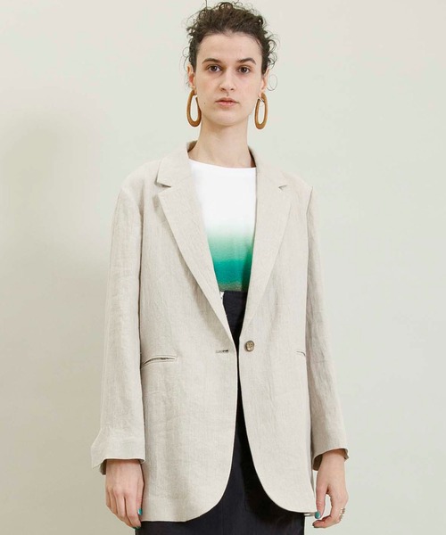 Johnbull（ジョンブル）の「スプレーボーダーポンチョTシャツ（Tシャツ/カットソー・レディース・ピンク/グリーン/ブルー・FREE）」の12枚目の写真