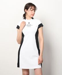 美品☆le coq sportif golf☆ウエストシェイプワンピM白2022 美品☆le coq sportif golf☆ウエストシェイプワンピM白2022
