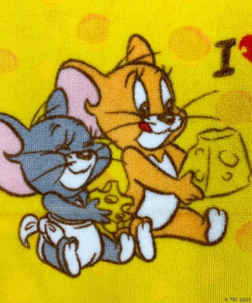 Tom＆Jerry（トムアンドジェリー）の「【公式】トムとジェリー　チーズ大好き フェイスタオル（タオル・レディース・その他・FREE）」の2枚目の写真
