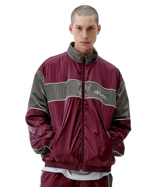 SCULPTOR（スカルプター）の「Motor Track Jacket/モータートラックジャケット（ジャージ・レディース・ブルー/ワインレッド/サンドベージュ・LARGE/MEDIUM）」の3枚目の写真