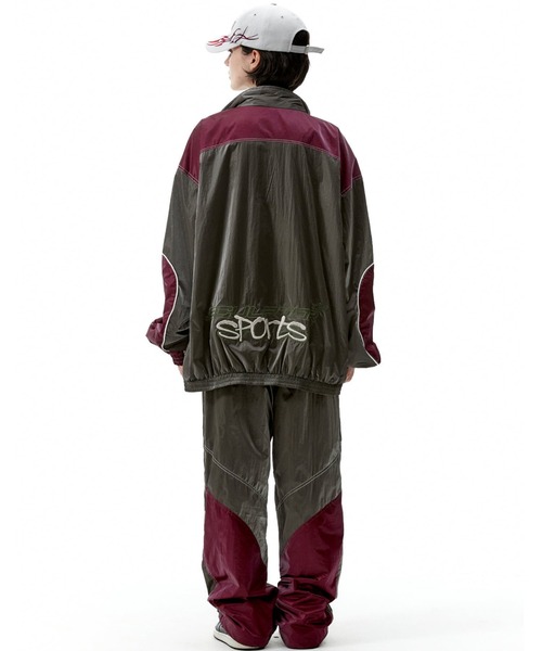 SCULPTOR（スカルプター）の「Motor Track Jacket/モータートラックジャケット（ジャージ・レディース・ブルー/ワインレッド/サンドベージュ・LARGE/MEDIUM）」の16枚目の写真