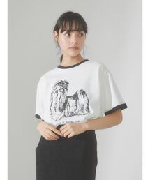 merry jenny | リンガーterrier Tee(Tシャツ/カットソー)