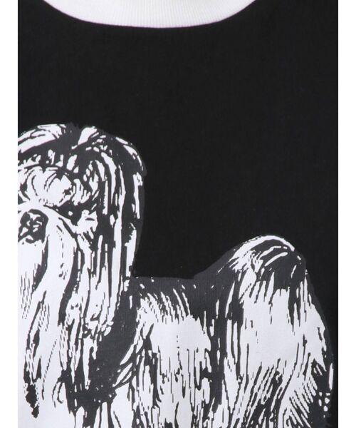 merry jenny（メリージェニー）の「リンガーterrier Tee（Tシャツ/カットソー・レディース・ブラック/オフホワイト・FREE）」の12枚目の写真