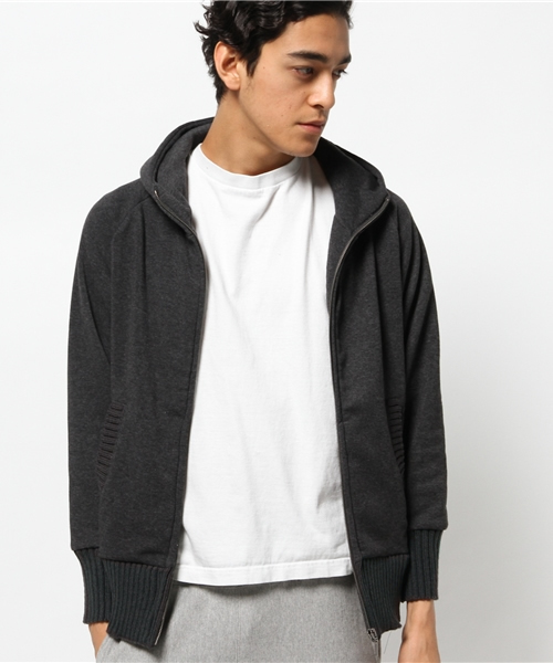 OUTLET（アウトレット）の「【CIAOPANIC TYPY】TCR裏起毛ジップパーカ（パーカー・メンズ・チャコールグレー/グレー/ネイビー・LARGE/MEDIUM）」の7枚目の写真