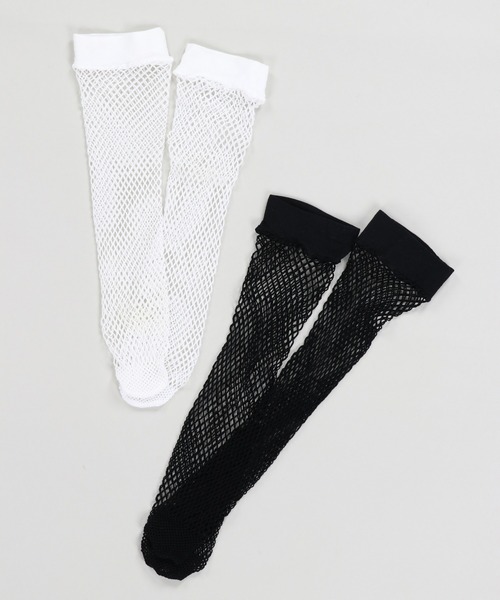 SPINNS（スピンズ）の「編みハイソックス（ソックス/靴下・レディース・ブラック/ホワイト・ONESIZE）」の9枚目の写真