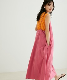 SALON adam et rope' | バッククロススクエアネックキャミワンピース［MEDI Veil］【抗菌・消臭・UVケア】(ワンピース)