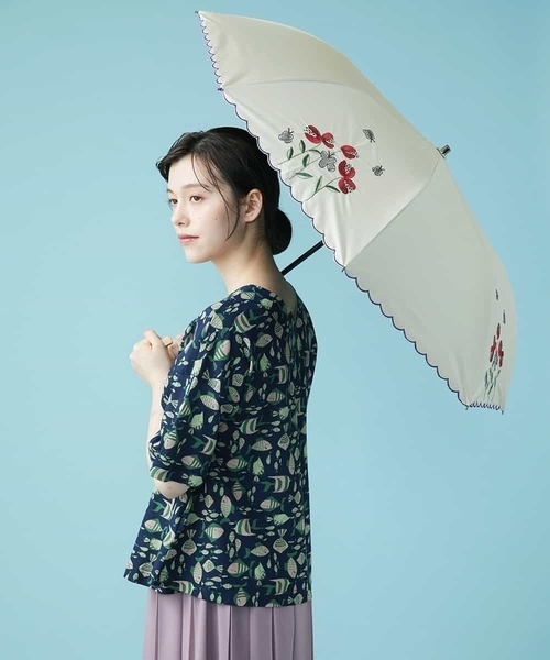 Jocomomola（ホコモモラ）の「【晴雨兼用】フラワー刺繍