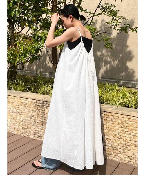 Ungrid（アングリッド）の「ギャザーキャミワンピース（ワンピース・レディース・オフホワイト/ブラック/グリーン系その他・FREE）」の18枚目の写真