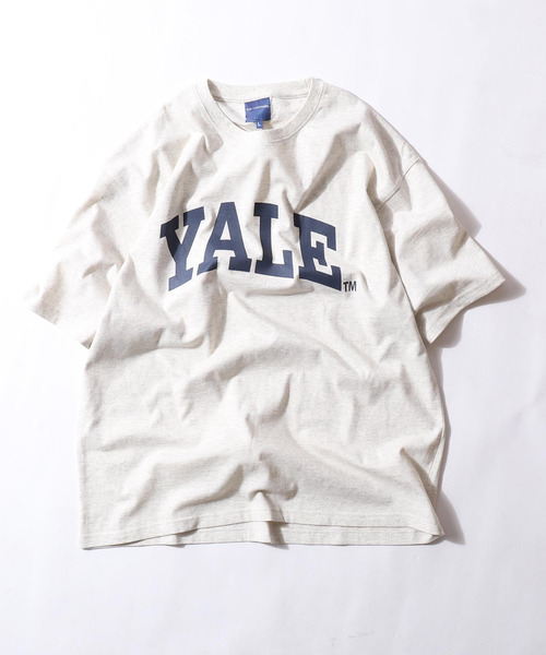 ZIP FIVE(ジップファイブ)の「【YALE】 カレッジロゴ プリント ビッグシルエット 綿100 半袖 Tシャツ(Tシャツ/カットソー・メンズ・ホワイト系/ネイビー系/アイボリー系/ネイビー/グレー系/ホワイト/チャコール/オートミール/ホワイト系1/グレー系1/アイボリー系1/ネイビー系1・X-LARGE/MEDIUM/LARGE)」の7枚目の写真