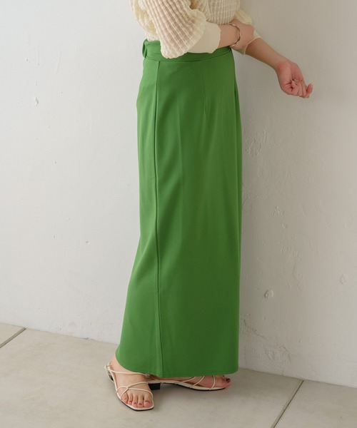 Kastane（カスタネ）の「ポンチIラインスカート（スカート・レディース・ブラック/アイボリー/グリーン/ピンク・FREE）」の20枚目の写真