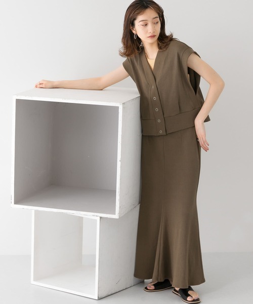 KBF(ケイビーエフ)の「リブカットソーマーメイドスカート(スカート・レディース・ブルー/ブラウン/ブラック・ONE)」の8枚目の写真