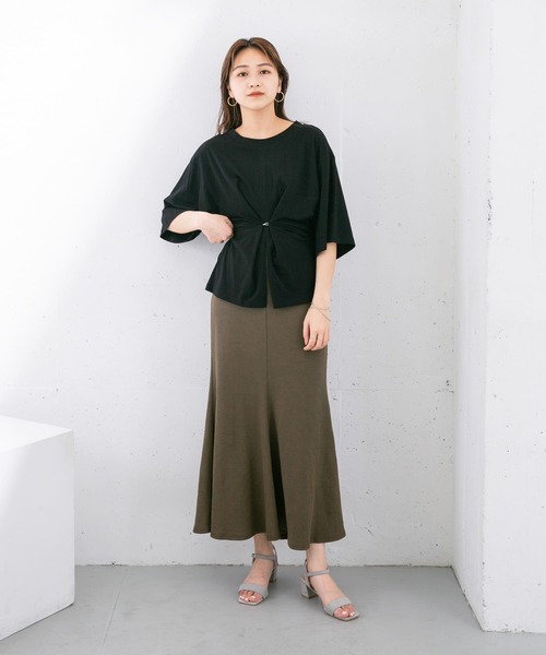 KBF(ケイビーエフ)の「リブカットソーマーメイドスカート(スカート・レディース・ブルー/ブラウン/ブラック・ONE)」の14枚目の写真