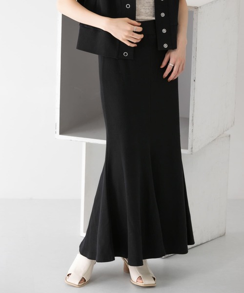 KBF(ケイビーエフ)の「リブカットソーマーメイドスカート(スカート・レディース・ブルー/ブラウン/ブラック・ONE)」の18枚目の写真