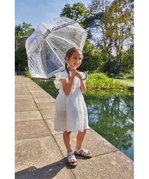 FULTON(フルトン)の「KIDS Birdcage ワンポイント(長傘・キッズ・チェリーピンク/シルバー/ブラック・FREE)」の10枚目の写真