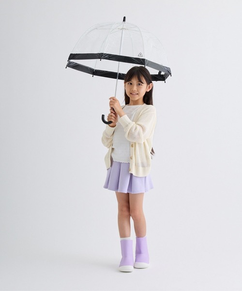 FULTON(フルトン)の「KIDS Birdcage ワンポイント(長傘・キッズ・チェリーピンク/シルバー/ブラック・FREE)」の16枚目の写真