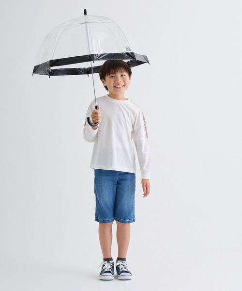 FULTON(フルトン)の「KIDS Birdcage ワンポイント(長傘・キッズ・チェリーピンク/シルバー/ブラック・FREE)」の18枚目の写真