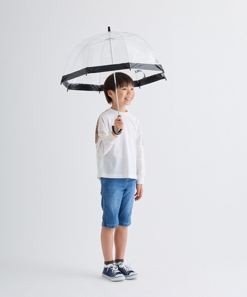FULTON(フルトン)の「KIDS Birdcage ワンポイント(長傘・キッズ・チェリーピンク/シルバー/ブラック・FREE)」の19枚目の写真