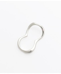 ウェーブデザインダブルリング