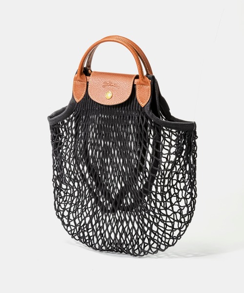 ECHELLE Liberte（エシェルリベルテ）の「LONGCHAMP LE PLIAGE FILET ロンシャン ル プリアージュ フィレ ネット ハンドバッグ（ハンドバッグ・レディース・ブラック/キナリ/イエロー/ピンク・FREE）」の3枚目の写真