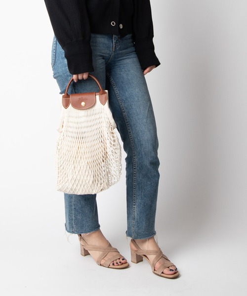 ECHELLE Liberte（エシェルリベルテ）の「LONGCHAMP LE PLIAGE FILET ロンシャン ル プリアージュ フィレ ネット ハンドバッグ（ハンドバッグ・レディース・ブラック/キナリ/イエロー/ピンク・FREE）」の5枚目の写真