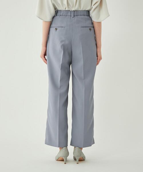 極美品♡グリーンレーベルリラクシング　ノーカラー　ワイドパンツ　ウエストリボン green label relaxing / グリーンレーベル リラクシング