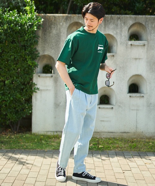 ADPOSION（アドポーション）の「【WEB限定】ワイドデニムパンツ / Tuck Denim Wide Pants（デニムパンツ・メンズ・ホワイト/サックスブルー/インディゴブルー・LARGE/MEDIUM/SMALL）」の9枚目の写真