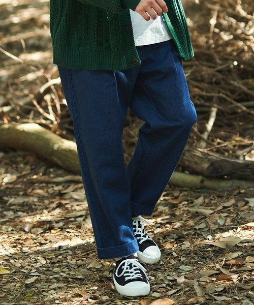 ADPOSION（アドポーション）の「【WEB限定】ワイドデニムパンツ / Tuck Denim Wide Pants（デニムパンツ・メンズ・ホワイト/サックスブルー/インディゴブルー・LARGE/MEDIUM/SMALL）」の15枚目の写真