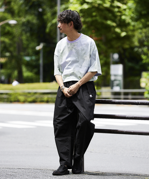 JOURNAL STANDARD relume（ジャーナルスタンダード　レリューム）の「タイダイ CREW NECK Tシャツ（Tシャツ/カットソー・メンズ・パープル/ネイビー/カーキ/ピンク/ブルー/グリーン・MEDIUM/LARGE）」の7枚目の写真