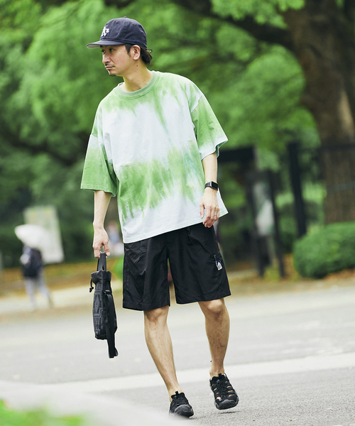 JOURNAL STANDARD relume（ジャーナルスタンダード　レリューム）の「タイダイ CREW NECK Tシャツ（Tシャツ/カットソー・メンズ・パープル/ネイビー/カーキ/ピンク/ブルー/グリーン・MEDIUM/LARGE）」の14枚目の写真
