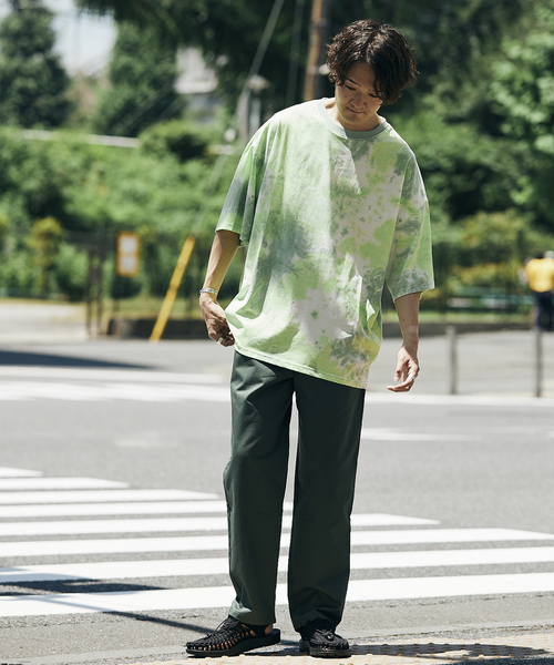 JOURNAL STANDARD relume（ジャーナルスタンダード　レリューム）の「タイダイ CREW NECK Tシャツ（Tシャツ/カットソー・メンズ・パープル/ネイビー/カーキ/ピンク/ブルー/グリーン・MEDIUM/LARGE）」の20枚目の写真