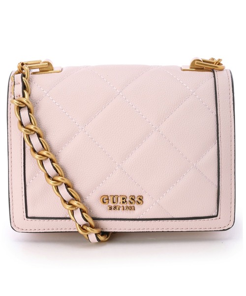 Guess（ゲス）の「ABEY Crossbody Flap（ショルダーバッグ・レディース・ブラック/ライトピンク・ONE SIZE）」の2枚目の写真