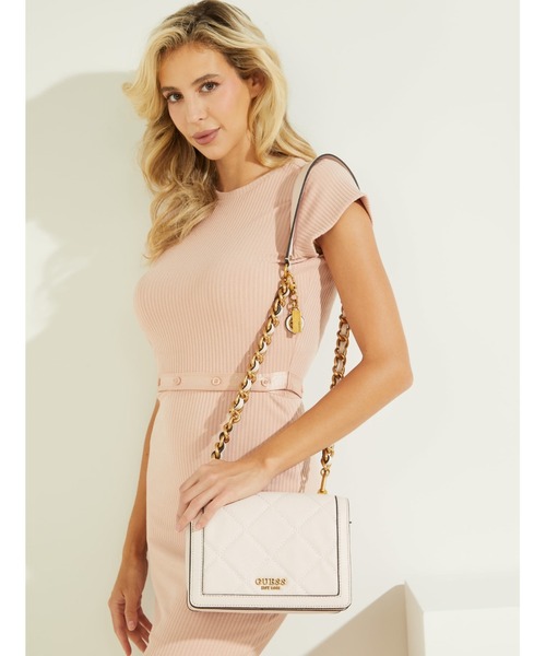 Guess（ゲス）の「ABEY Crossbody Flap（ショルダーバッグ・レディース・ブラック/ライトピンク・ONE SIZE）」の18枚目の写真