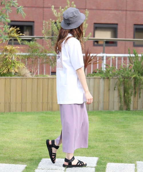 CAMP7（キャンプセブン）の「【CAMP7】バンダナプリントＴシャツ（Tシャツ/カットソー・レディース・ホワイト/ブラック/オレンジ・M/L）」の19枚目の写真