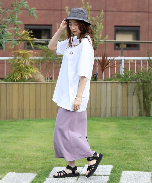 CAMP7（キャンプセブン）の「【CAMP7】バンダナプリントＴシャツ（Tシャツ/カットソー・レディース・ホワイト/ブラック/オレンジ・M/L）」の18枚目の写真