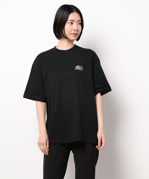 CAMP7（キャンプセブン）の「【CAMP7】バンダナプリントＴシャツ（Tシャツ/カットソー・レディース・ホワイト/ブラック/オレンジ・M/L）」の5枚目の写真