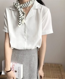 【MAISON BREEZE】2WAYオープンカラー半袖シャツ SCCH140