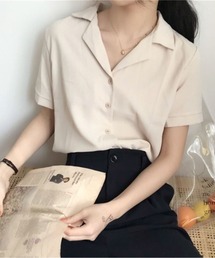 【MAISON BREEZE】2WAYオープンカラー半袖シャツ SCCH140