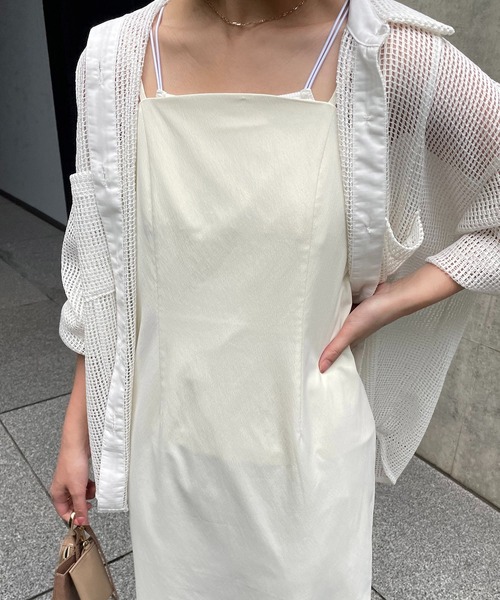 CAPRICIEUX LE'MAGE（カプリシューレマージュ）の「ストレッチキャミワンピース（ワンピース・レディース・イエロー/ホワイト/ブラック・FREE）」の19枚目の写真