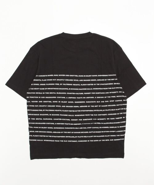 G-STAR（ジースター）の「TEXT STRIPE BOXY T-SHIRT/ストライプ/ロゴT/オーバーサイズ（Tシャツ/カットソー・メンズ・ベージュ/ライトグリーン/ダークブラック・SMALL/MEDIUM/LARGE/X-LARGE/X-SMALL/XX-LARGE）」の20枚目の写真