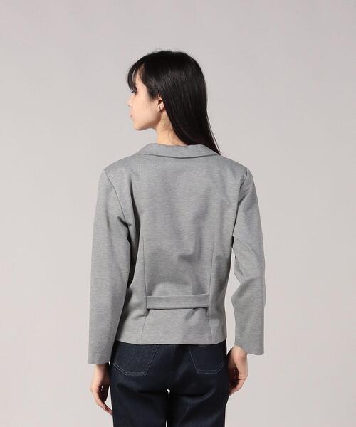 agnes b.（アニエスベー）の「JGP5 VESTE ジャージー テーラードジャケット（テーラードジャケット・レディース・グレー系その他・1/2/3）」の2枚目の写真