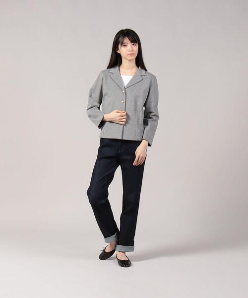 agnes b.（アニエスベー）の「JGP5 VESTE ジャージー テーラードジャケット（テーラードジャケット・レディース・グレー系その他・1/2/3）」の4枚目の写真