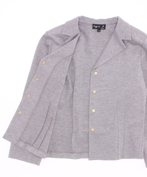 agnes b.（アニエスベー）の「JGP5 VESTE ジャージー テーラードジャケット（テーラードジャケット・レディース・グレー系その他・1/2/3）」の6枚目の写真