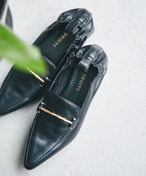 RIVE DROITE（リヴドロワ）の「ポインテッドローファー（ローファー・レディース・ブラック/ブラウン・S/M/L）」の3枚目の写真