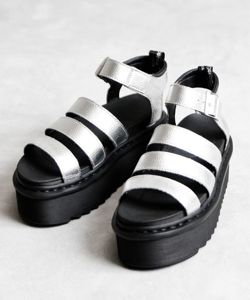 And A(アンドエー)の「Dr.Martens ドクターマーチン / Blaire Quad ブレアー クアッド 厚底レザーストラップサンダル / 30715058(サンダル・レディース・シルバー・23cm/24cm)」の20枚目の写真