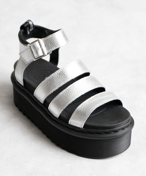 And A(アンドエー)の「Dr.Martens ドクターマーチン / Blaire Quad ブレアー クアッド 厚底レザーストラップサンダル / 30715058(サンダル・レディース・シルバー・23cm/24cm)」の6枚目の写真